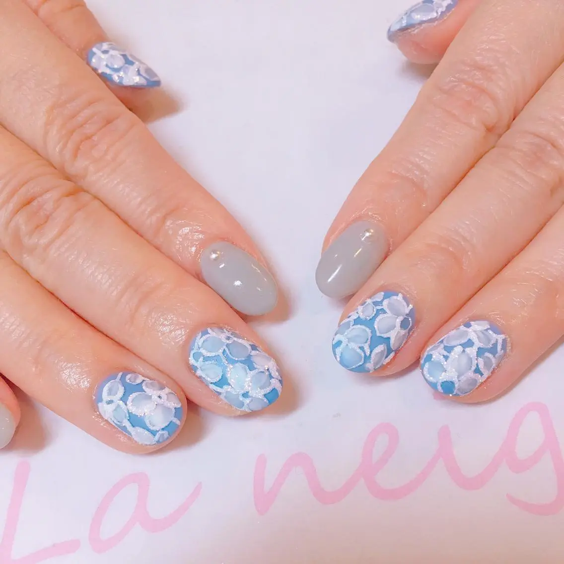 ネイル レース La neige* yuki 🐩🌙のネイルデザイン