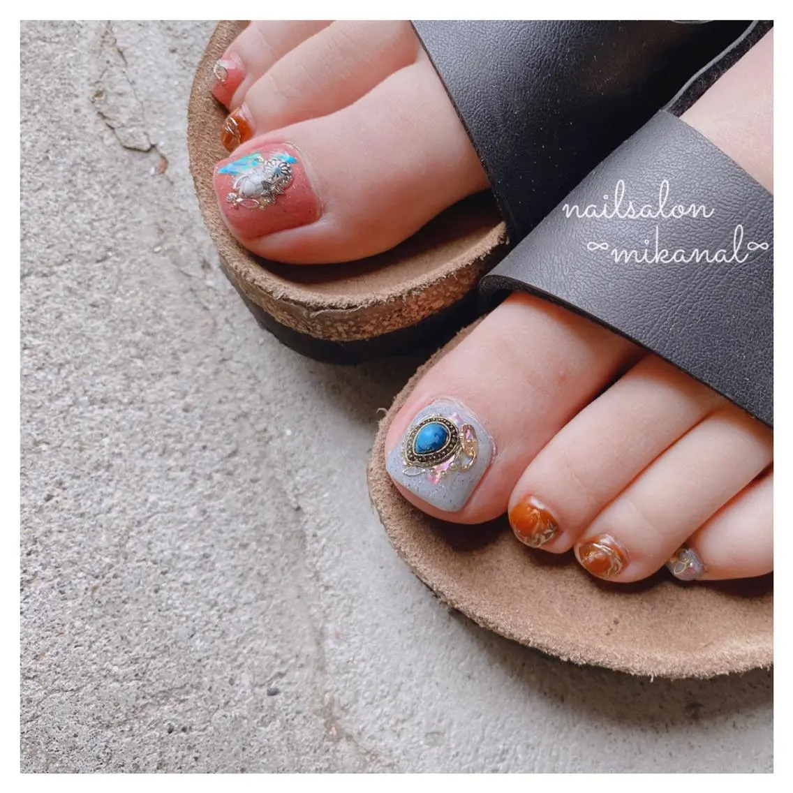 ネイル フットネイル nailsalon ∞ ﾐｶﾅﾙ ∞のネイルデザイン