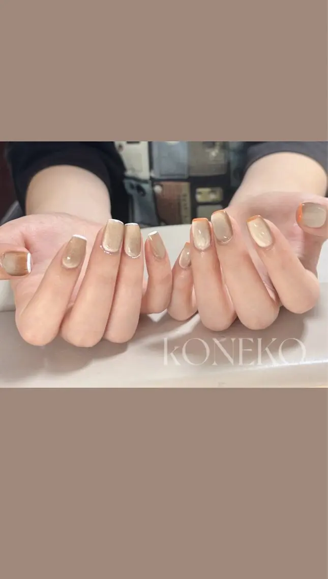 ネイル コネコネイルサロン モデル用のネイルデザイン