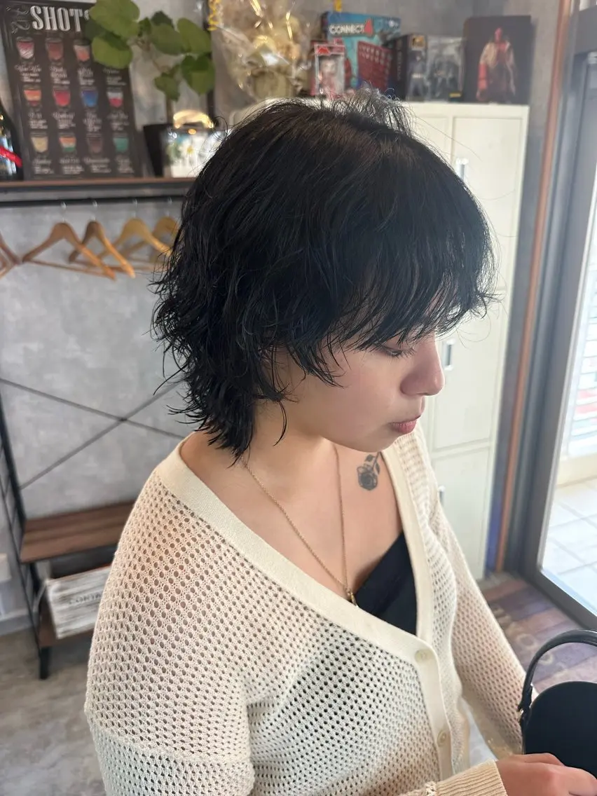 ショート 切りっぱなしボブ ショートボブ ハンサムショート 丸みショート ボブ カット ヘアカラー パーマ トリートメント モテ髪/ボブ/ショー ト/アダチフウトのヘアスタイル