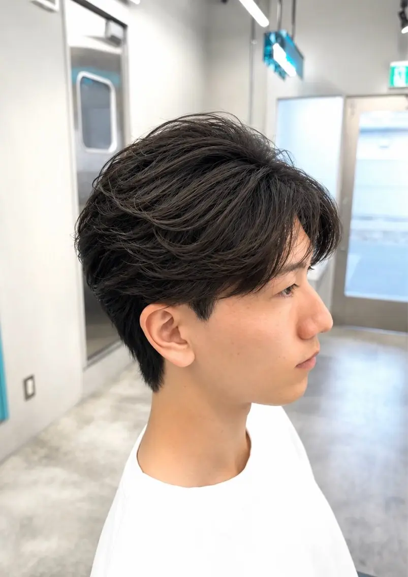 パーマ メンズ カット パーマ 👑駅近メンズサロン パーマ特化北千住👑のヘアスタイル