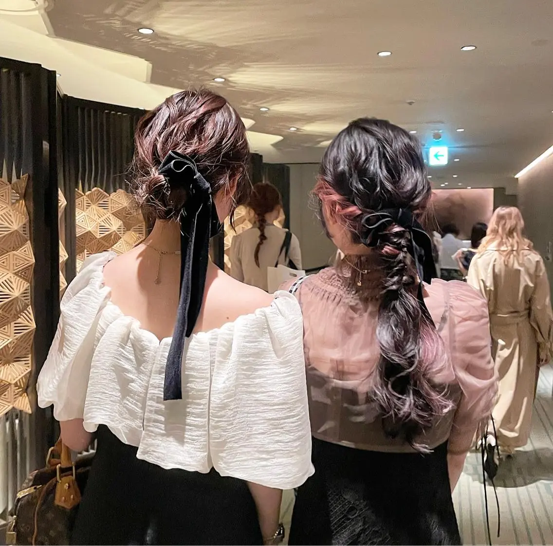 ヘアアレンジ ヘアセット yumemiレイヤー ‎✴︎ 透明感カラーのヘアスタイル