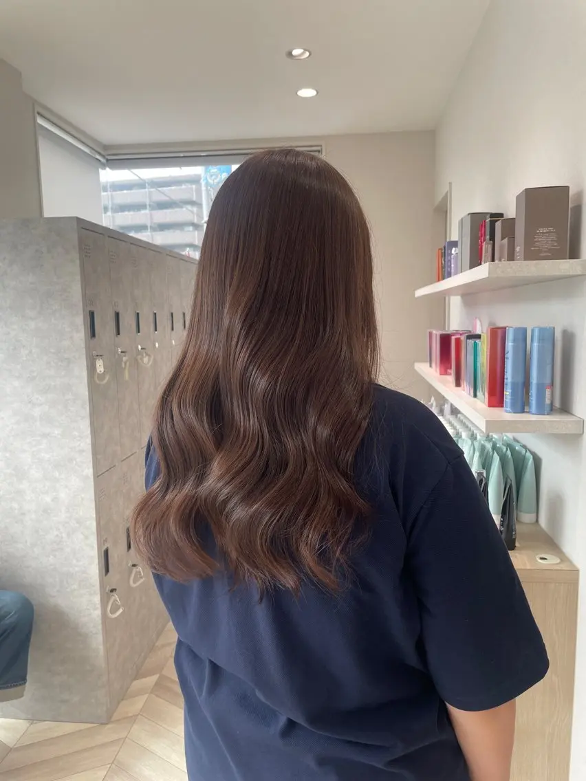 ロング カラー カット ヘアカラー 吉原 雪乃のヘアスタイル