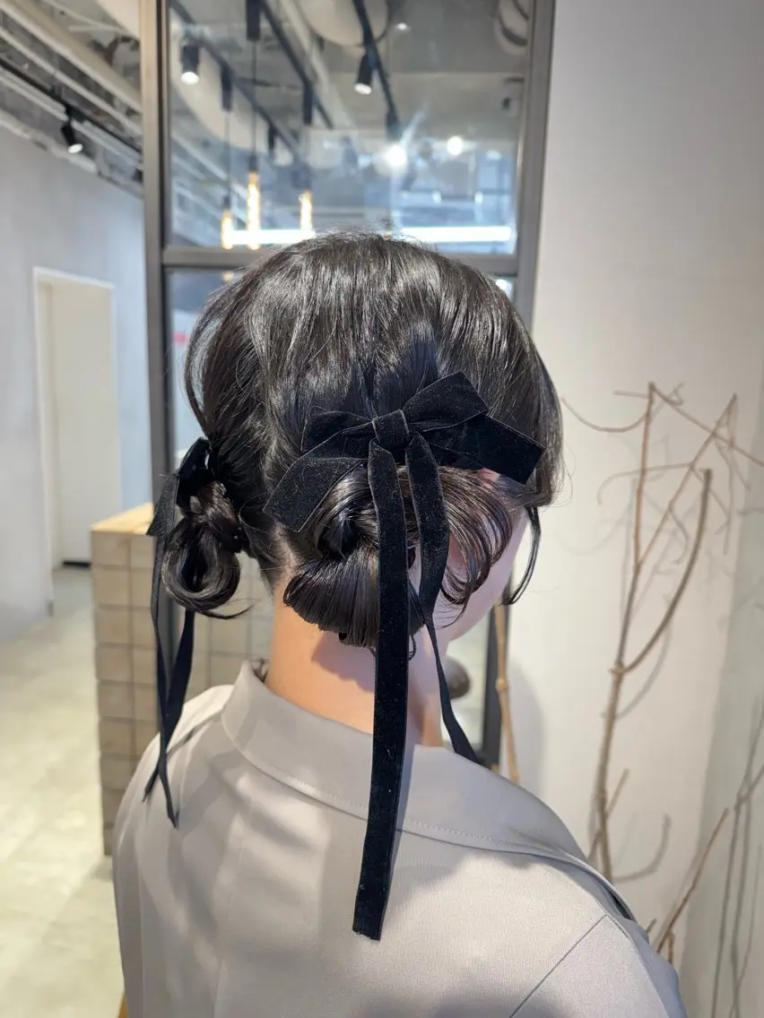 ヘアアレンジ 透明感カラー✨艶髪 制作🌱山根あゆみのヘアスタイル