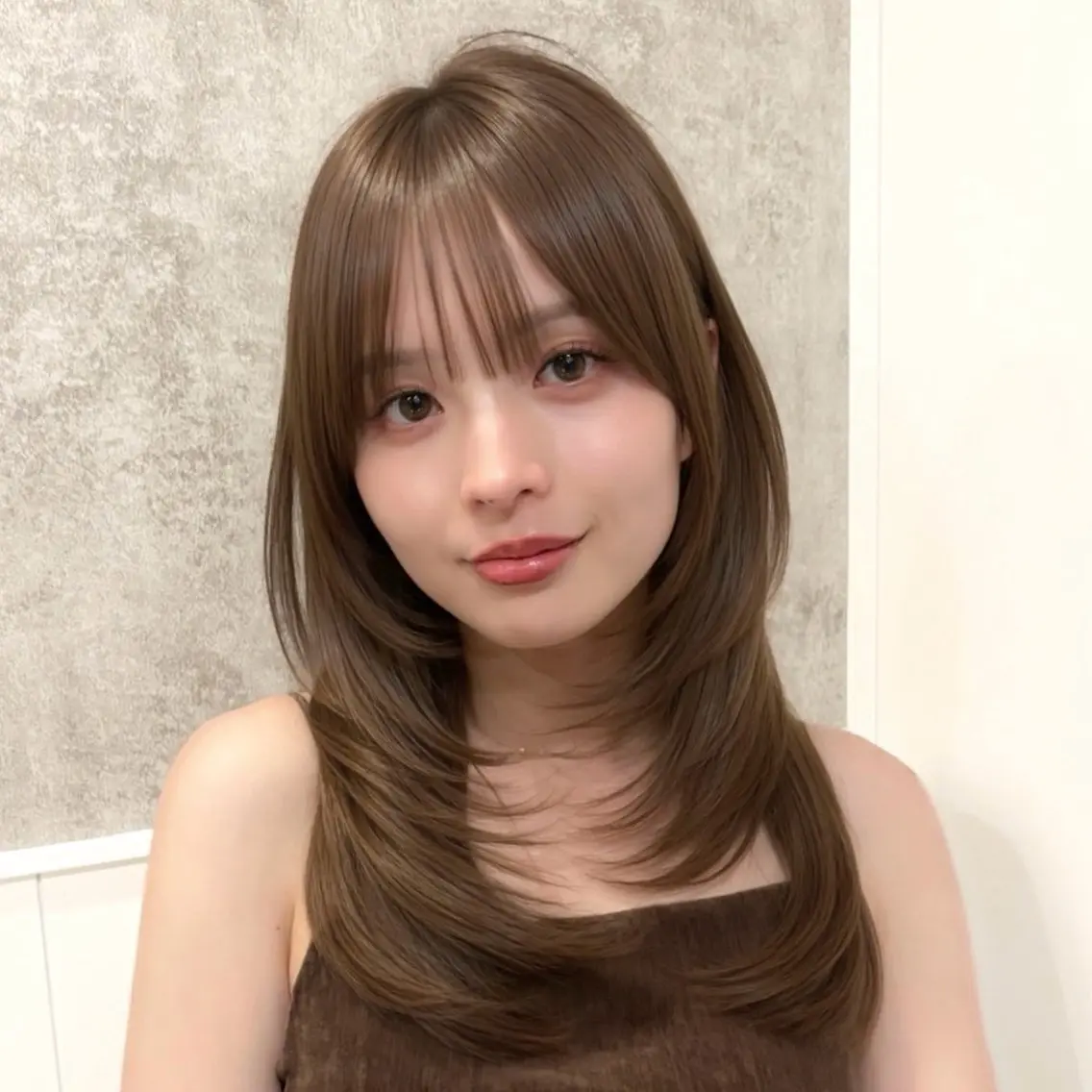 セミロング 池袋似合わせカット ✂️YUUKIのヘアスタイル