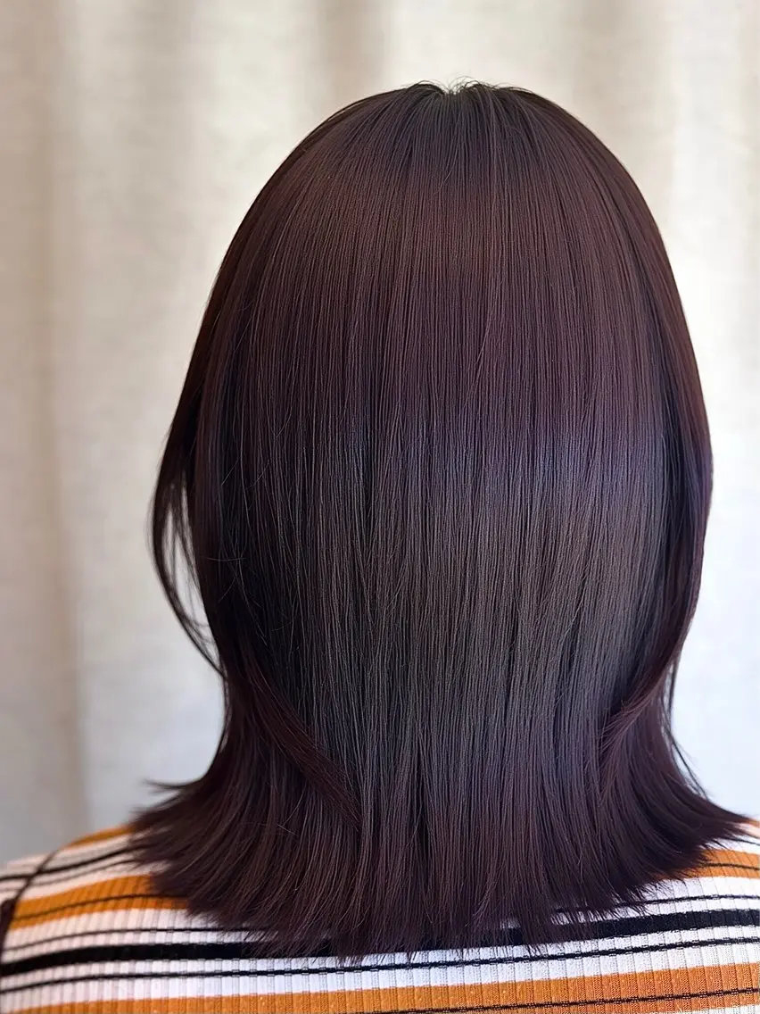 ミディアム カラー カット ヘアカラー 川口 夏歩のヘアスタイル