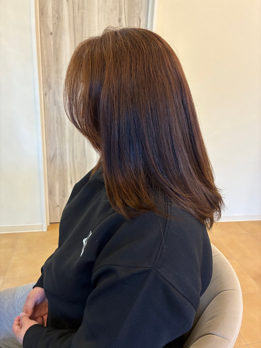 セミロング Parc 三沢市 momokaのヘアスタイル
