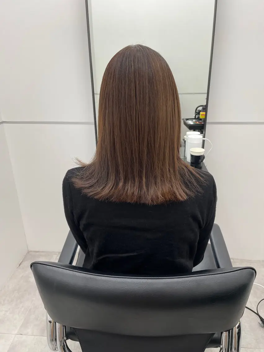 セミロング ha ruのヘアスタイル