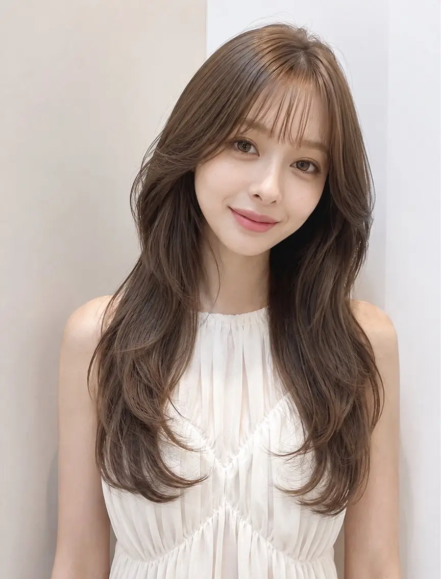 セミロング ヘアカラー トリートメント 髪質改善IENA店長 小泉拓のヘアスタイル