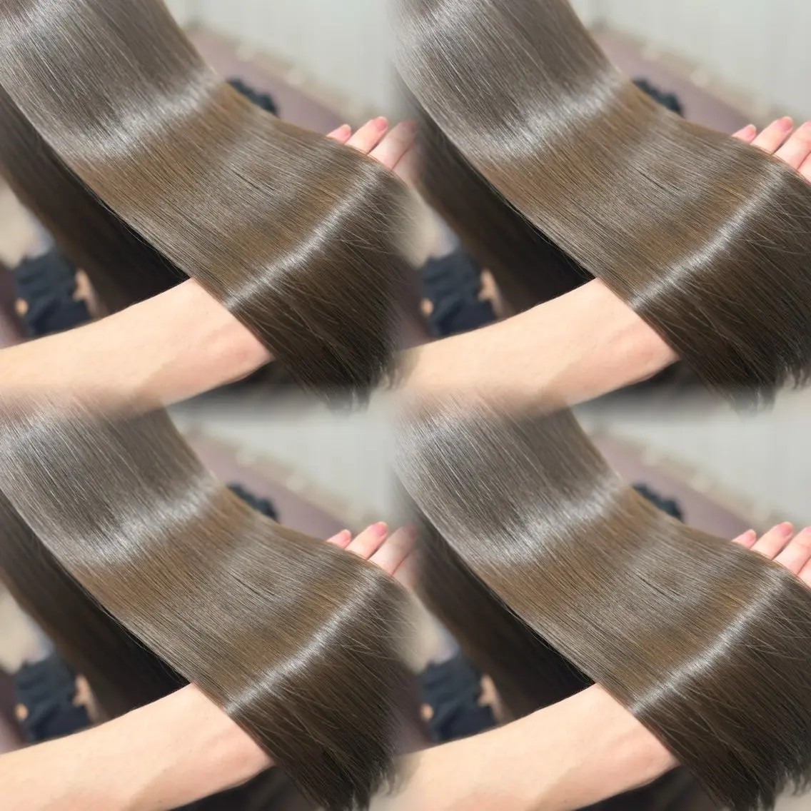ロング カラー ヘアカラー トリートメント レイヤーカット/ 縮毛矯正🇰🇷早坂のヘアスタイル