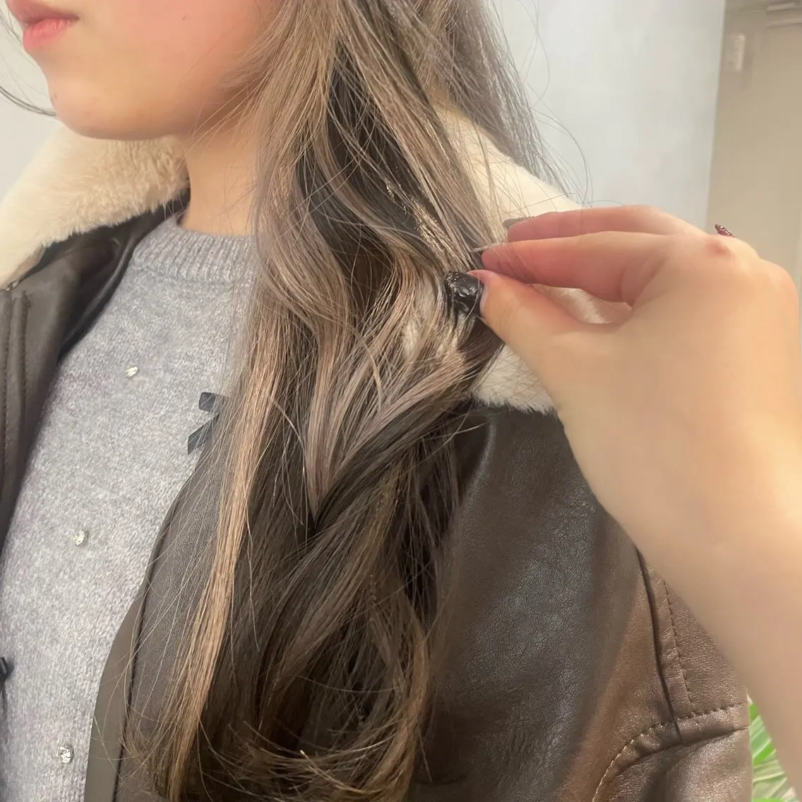ロング カラー ヘアアレンジ ヘアカラー トリートメント 🎀レイヤー 透明感 カラーyuuri🎀のヘアスタイル