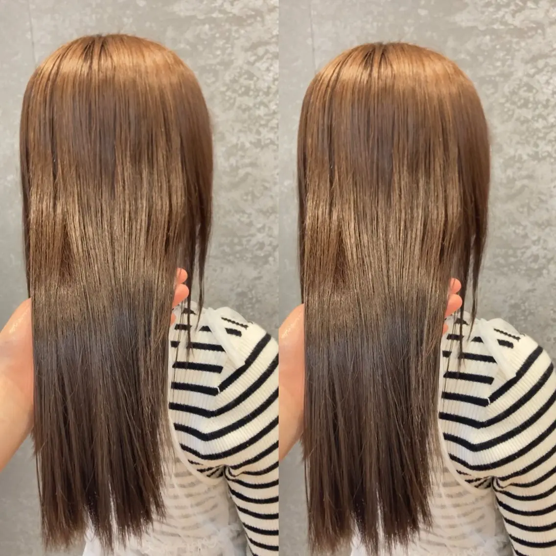 セミロング み うのヘアスタイル