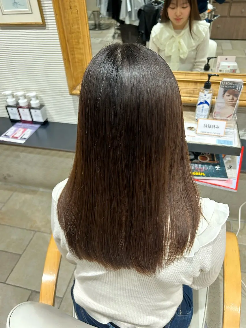 パーマ 髪質改善 ストレートパーマ 土佐 彩純のヘアスタイル