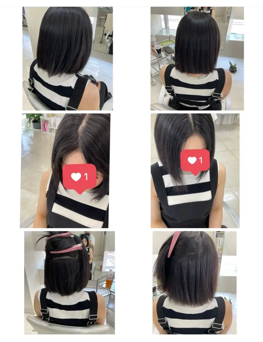 ミディアム タカハシ リナのヘアスタイル