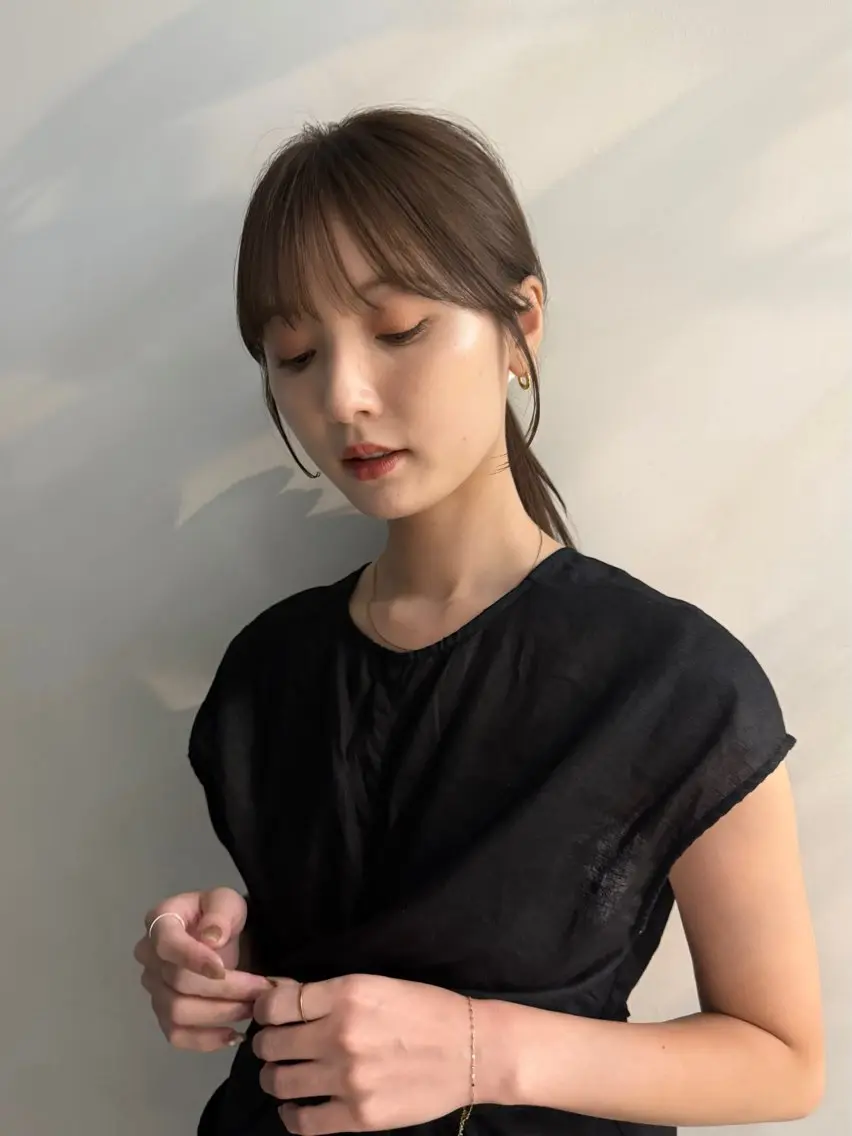 ロング カット トリートメント やました もえかのヘアスタイル