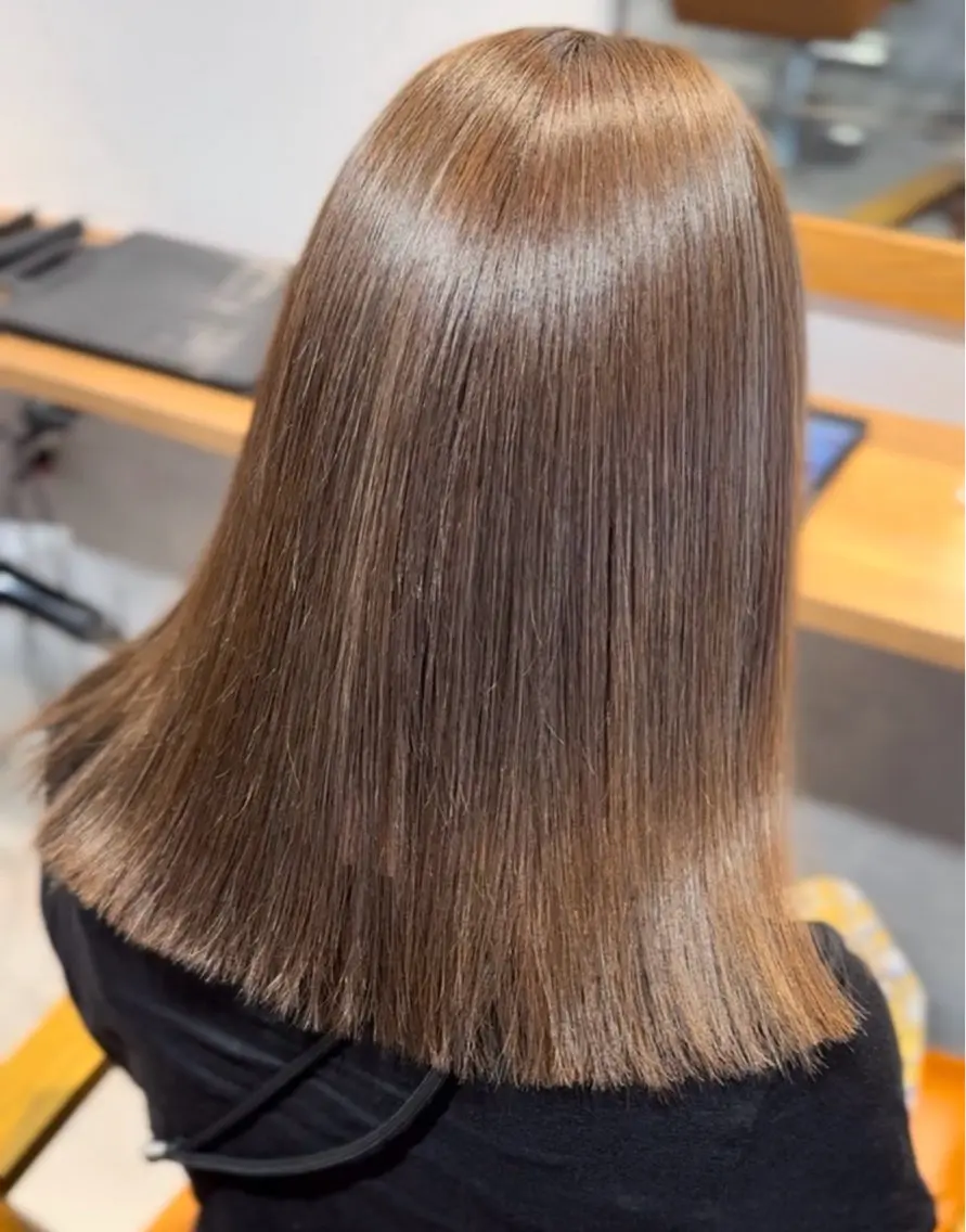 ミディアム ヘアカラー ふうか🧸 カラー2500円🎀のヘアスタイル