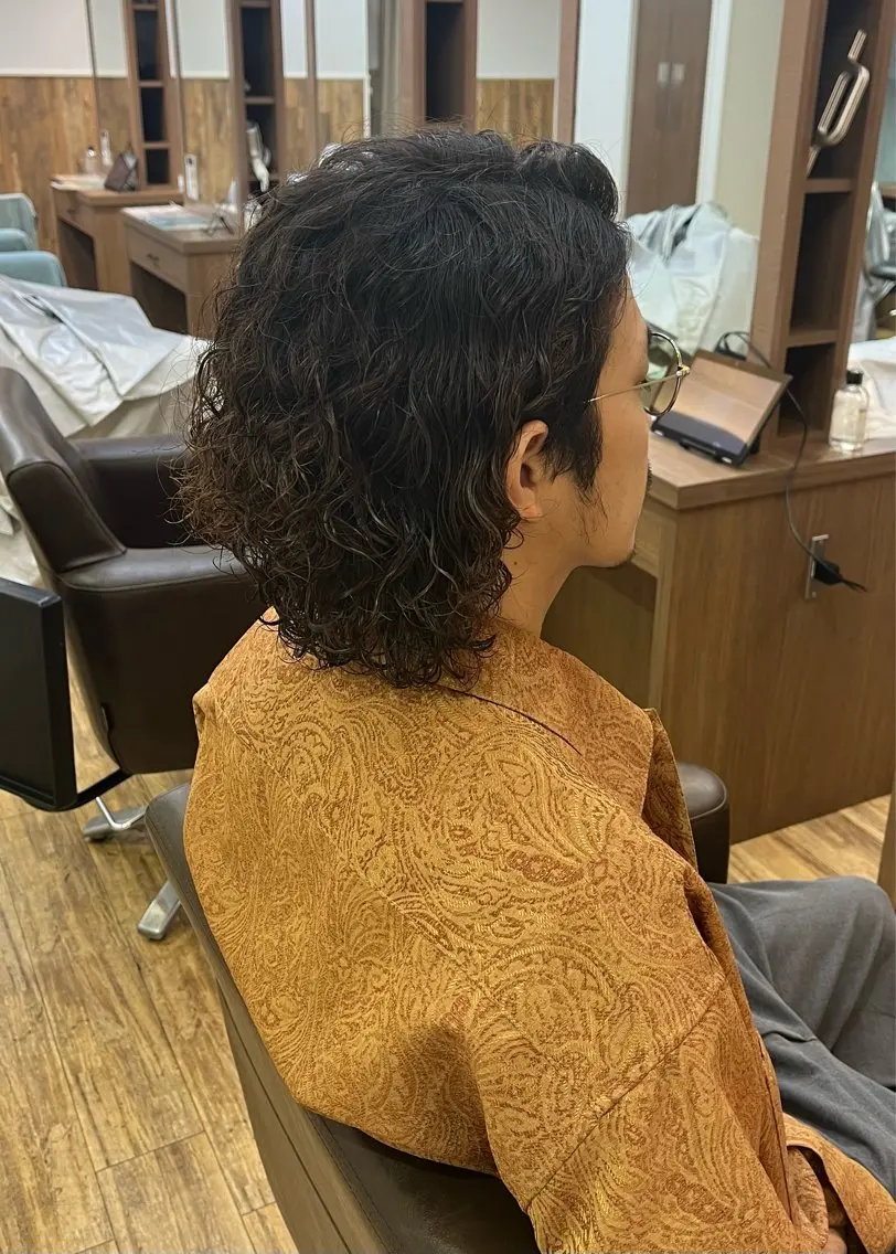 メンズ カット パーマ 鬼松沙弥 ❤︎メンズパーマのヘアスタイル