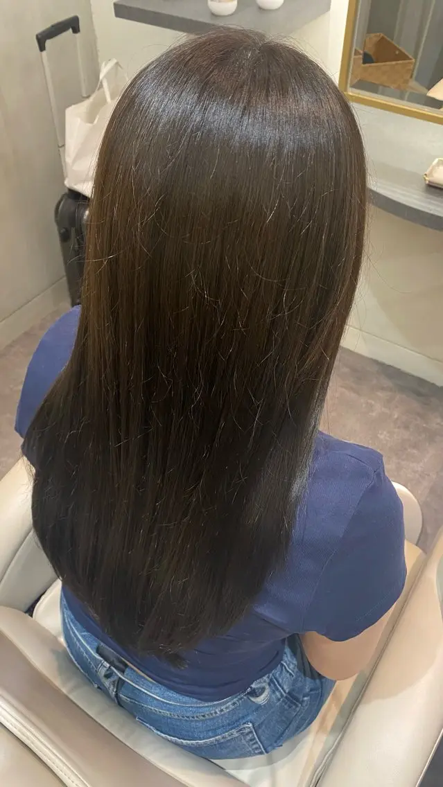 ロング カラー ブラウンカラー オリーブブラウン モデル様🌼【無料】 募集💛木村りんのヘアスタイル