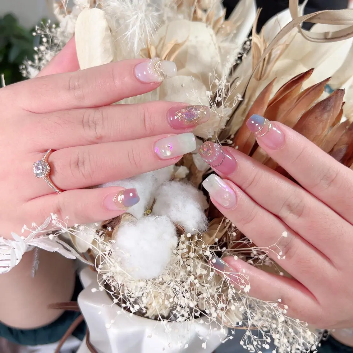ネイル ハンドネイル M 🌷Nail 長さだし専門店のネイルデザイン