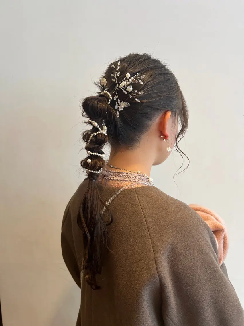 ロング ヘアアレンジ 岩渕 美涼のヘアスタイル
