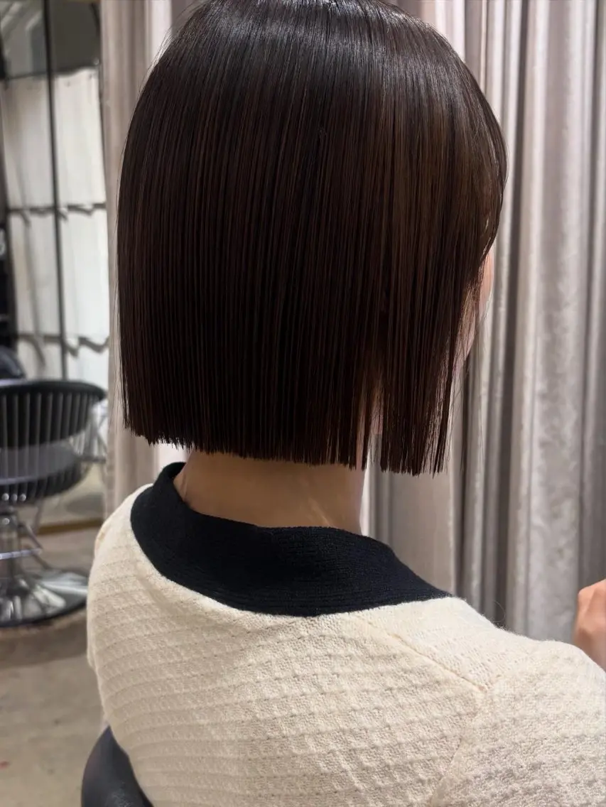 ショート カット ヘアカラー トリートメント 西田 美侑/ 前髪・顔周りカットのヘアスタイル