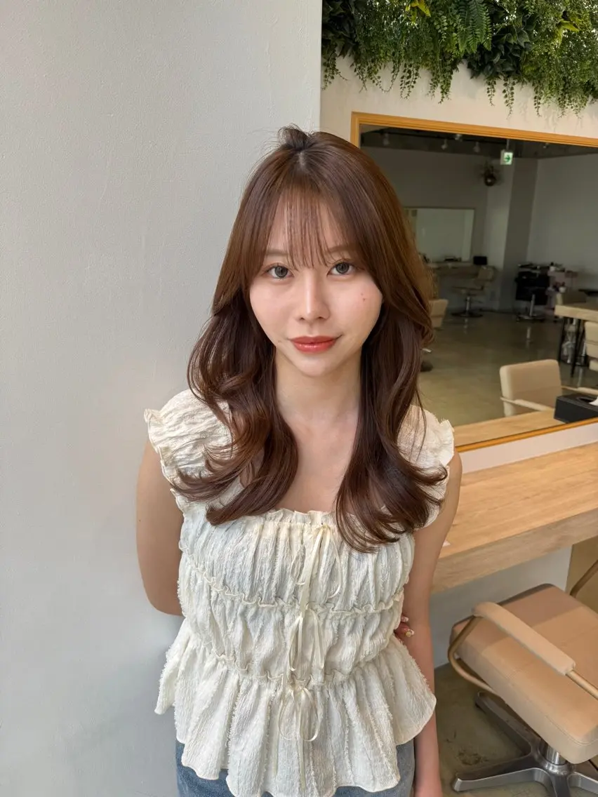 セミロング カラー カット ヘアカラー トリートメント 髪質改善/縮毛矯正 /恵比寿/横山将大のヘアスタイル