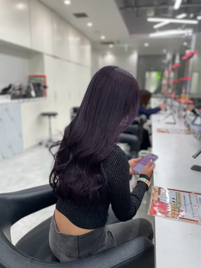 ロング カラー 💜RIO/韓国風 寒色・暖色カラー💜のヘアスタイル