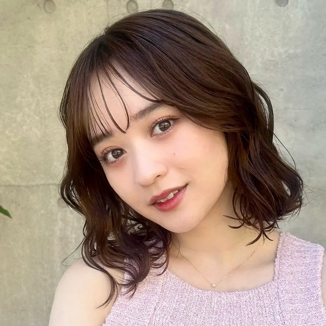 ミディアム カラー パーマ 暖色/レイヤー/ショ ート/hana🌸のヘアスタイル