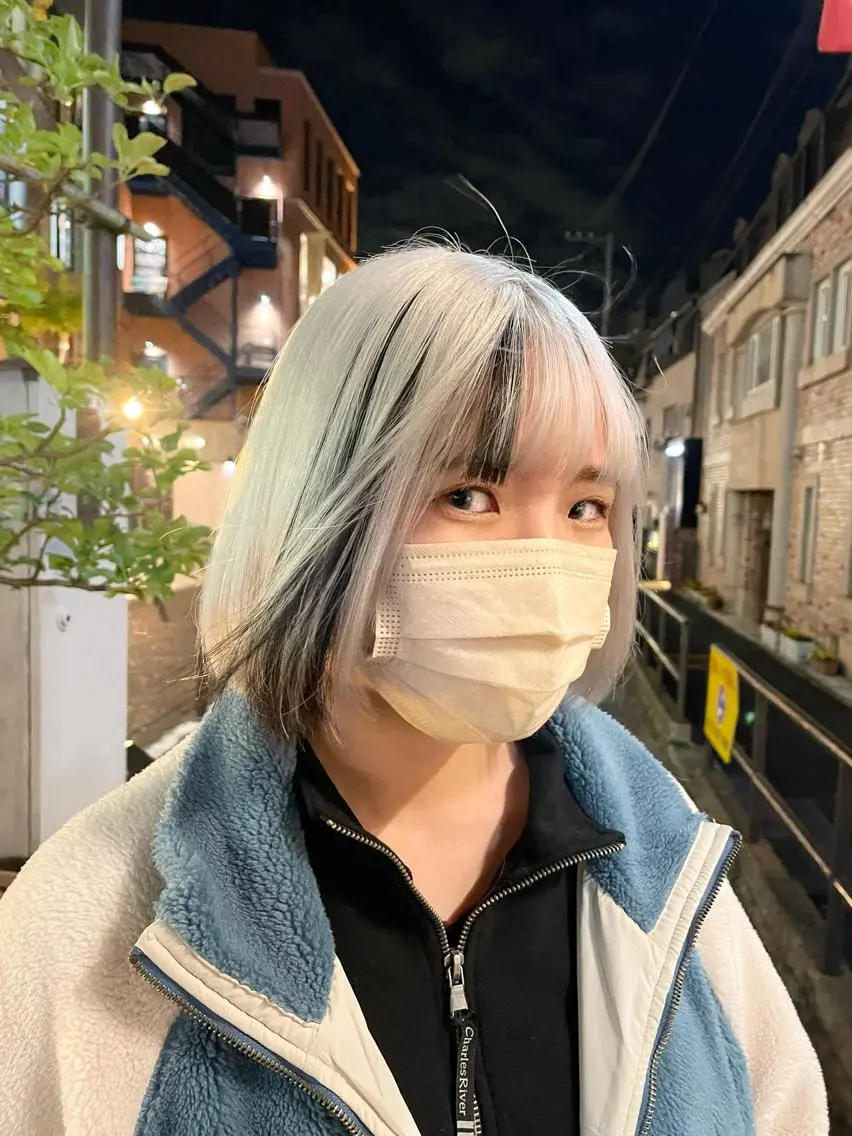 【コスパ🙆♂️】🌙ケアブリーチ🌙+イルミナカラー+3stepハホニコトリートメント #リタッチ#ハイトーンカラーの写真