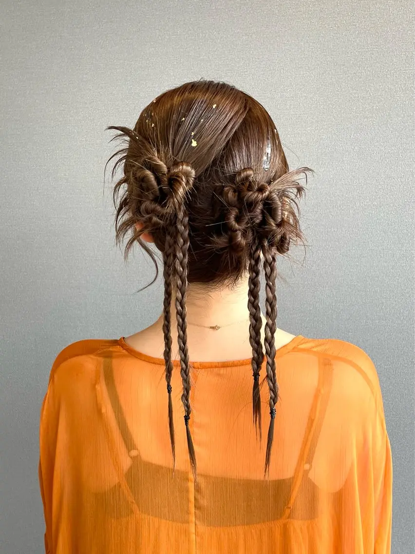 ヘアアレンジ ヘアセット kitin 吉祥寺 山岸花のヘアスタイル