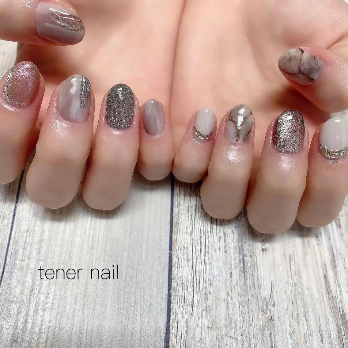 ネイル フラッシュネイル ニュアンスネイル テネルネイル tener nailのネイルデザイン
