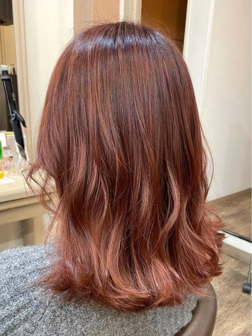 セミロング カラー カット ヘアカラー トリートメント メンズパーマ🌀/ 中村郁未のヘアスタイル