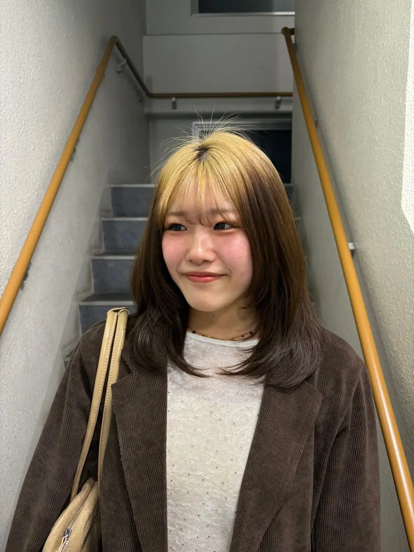 ミディアム レイヤーカット カットカラー募集中/ MARI  /大宮のヘアスタイル