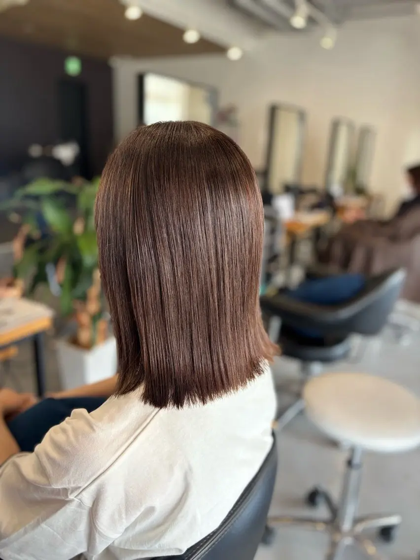 ミディアム カラー カット ヘアカラー 山路 結花のヘアスタイル