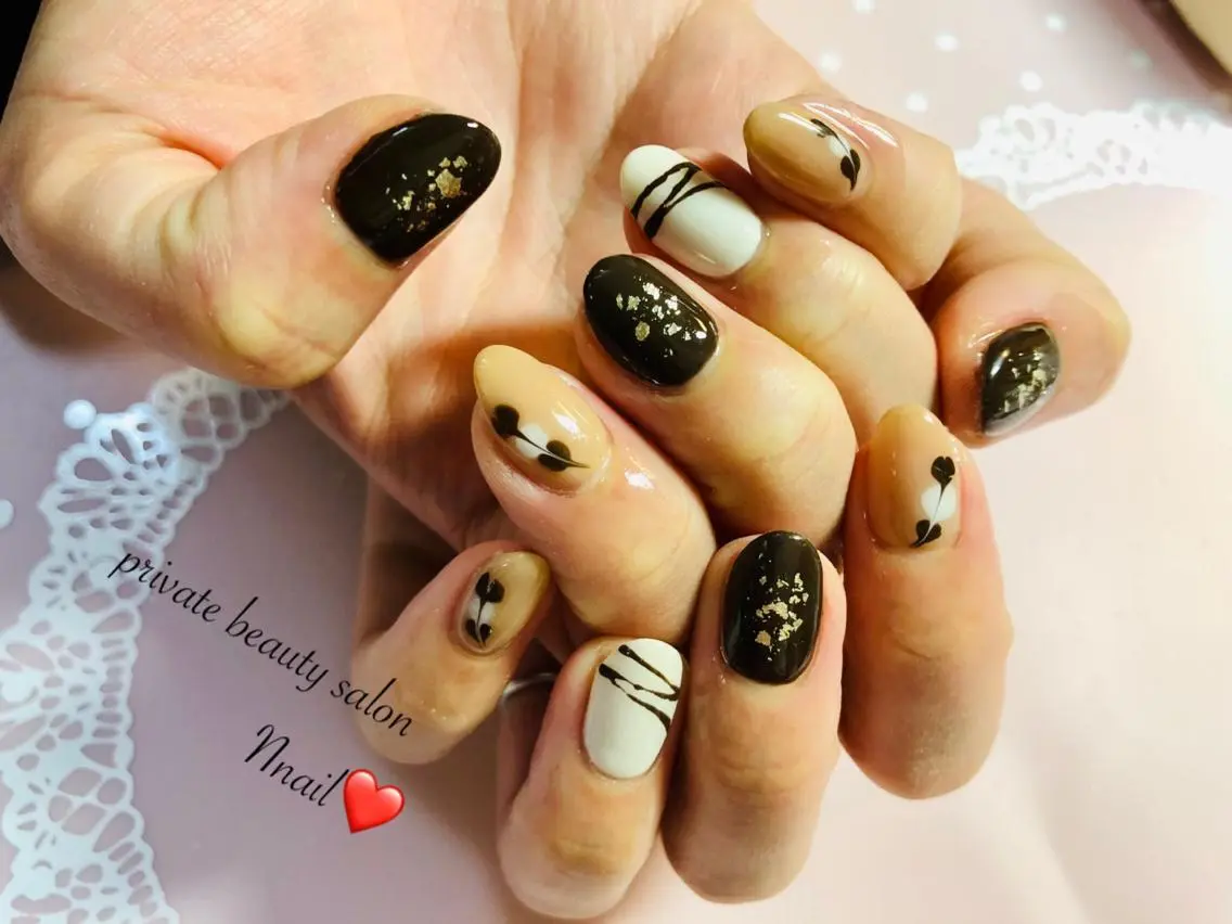 ネイル アートネイル バレンタイン 🌿Nnail🌿 プライベートサロンのネイルデザイン