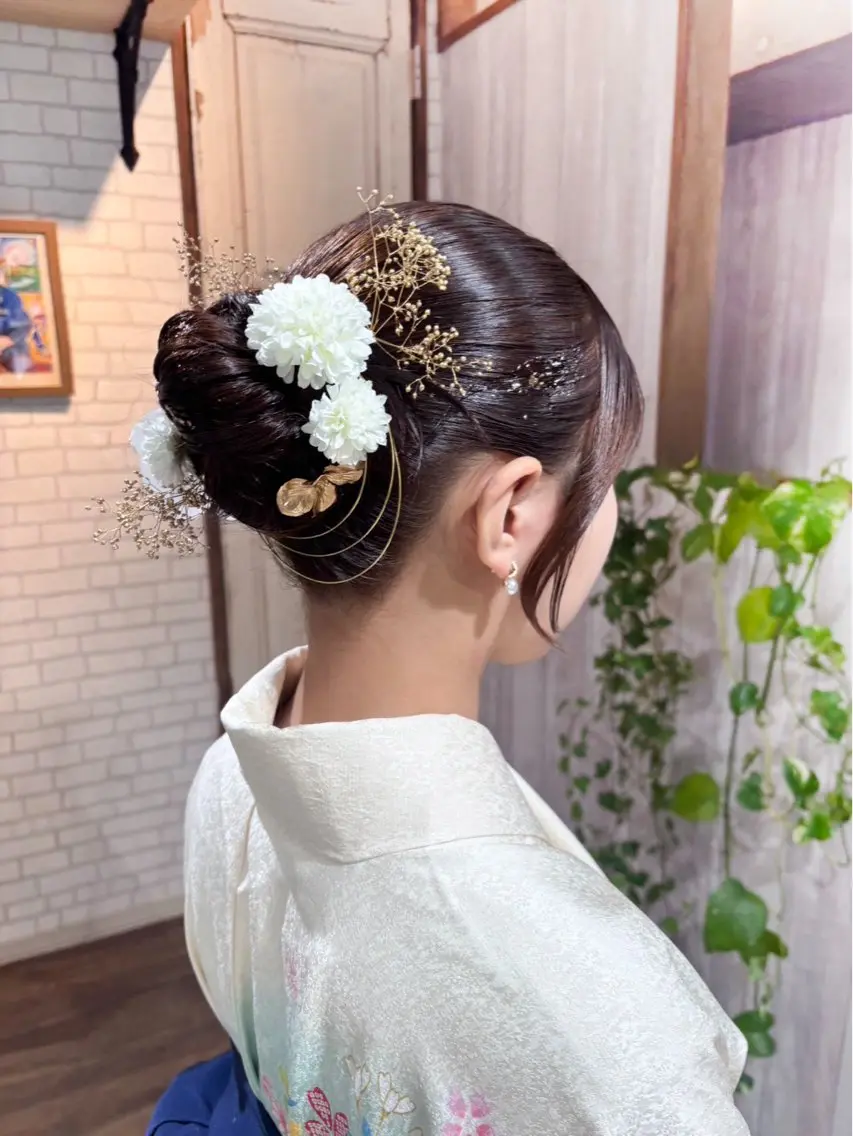 ロング ヘアアレンジ 着付け 垢抜けメイク✖️盛れ るヘア/SAORIのヘアスタイル