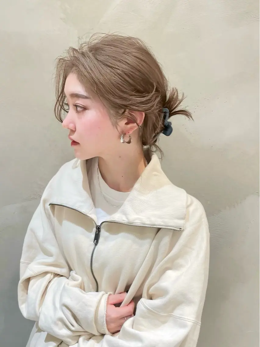【結婚式やお祭りに🍧】ヘアアレンジの写真