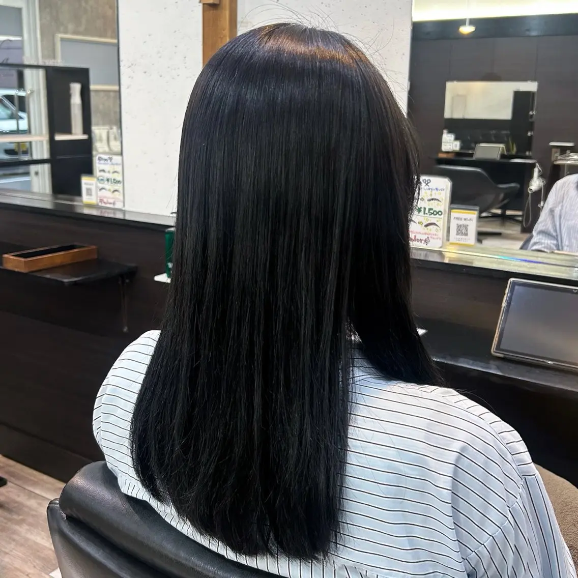 ロング カラー ヘアカラー 透明感カラー 髪質 改善 Wカラー原心愛のヘアスタイル