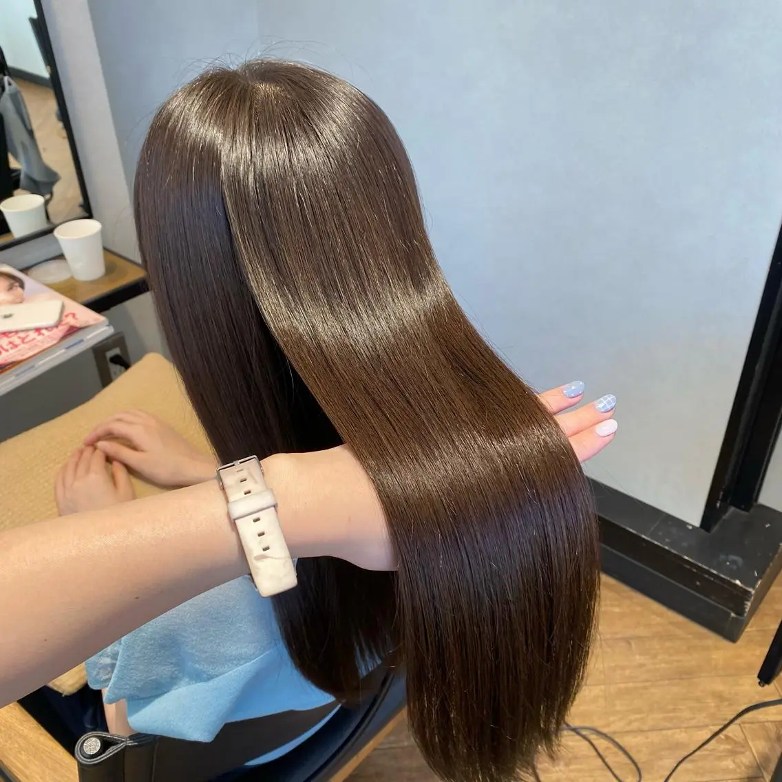 ロング トリートメント 檜谷 晴　顔周りカットのヘアスタイル