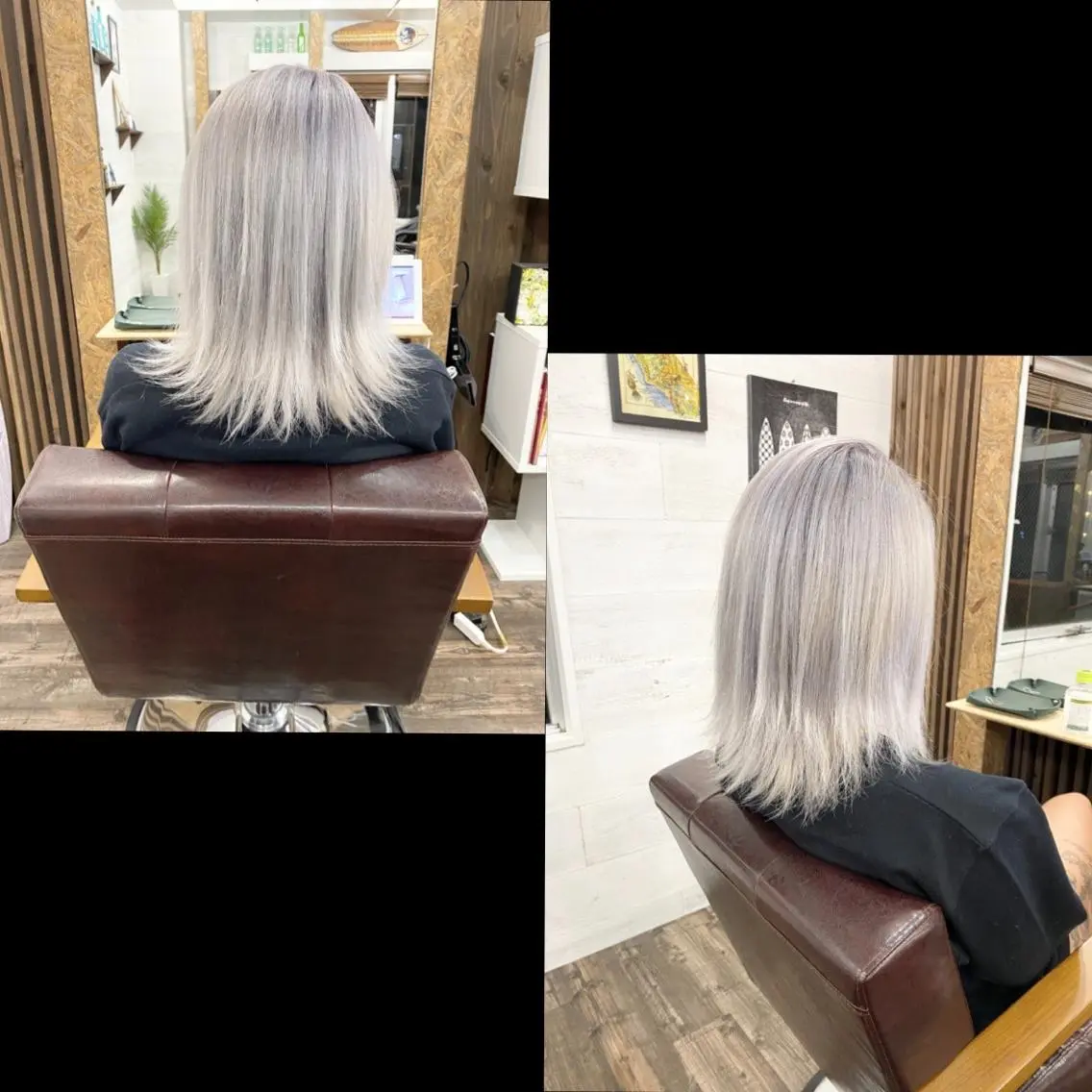💖ホワイトブリーチorケアブリーチ＋艶カラー＋コテ巻き仕上げ💖の写真