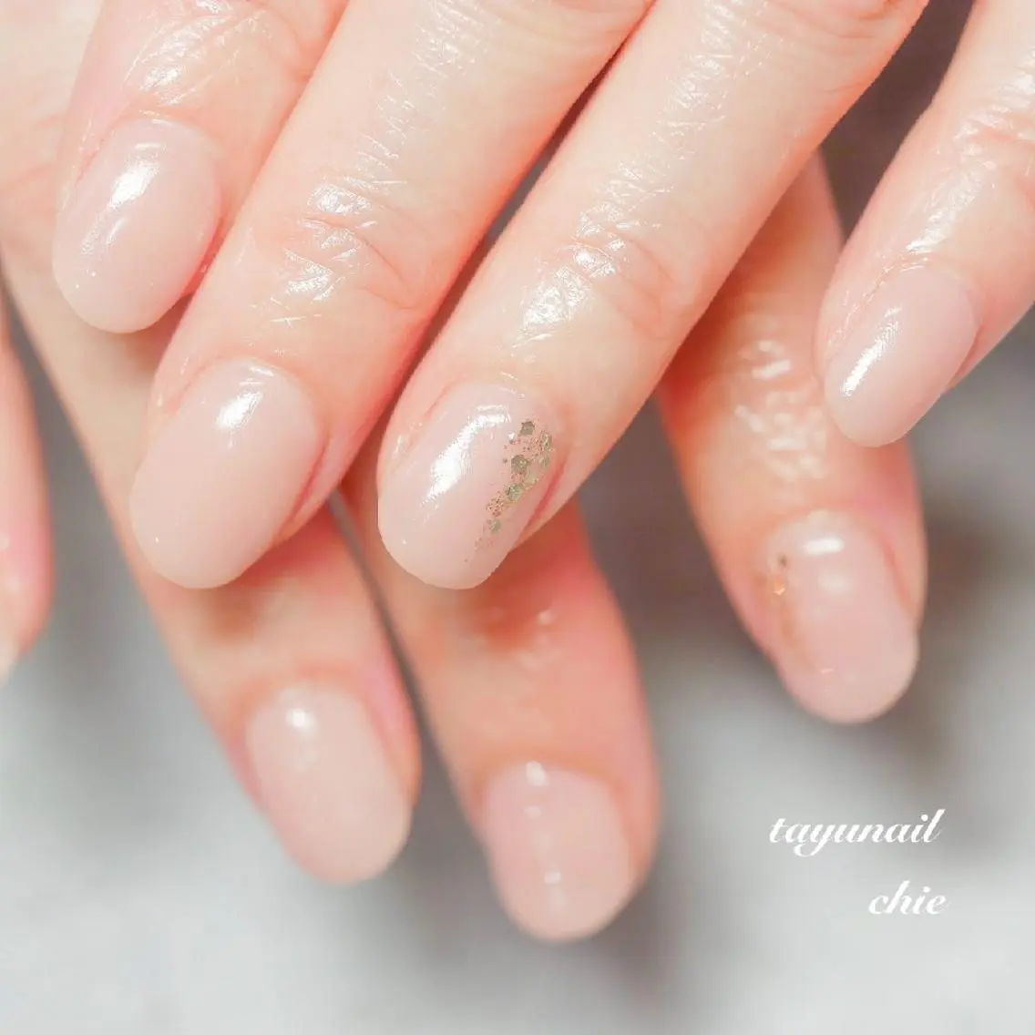 ネイル ブルー ジェルネイル ラメ(グリッター) パラジェル ピンク ネイルサロン 【たゆnail】のネイルデザイン