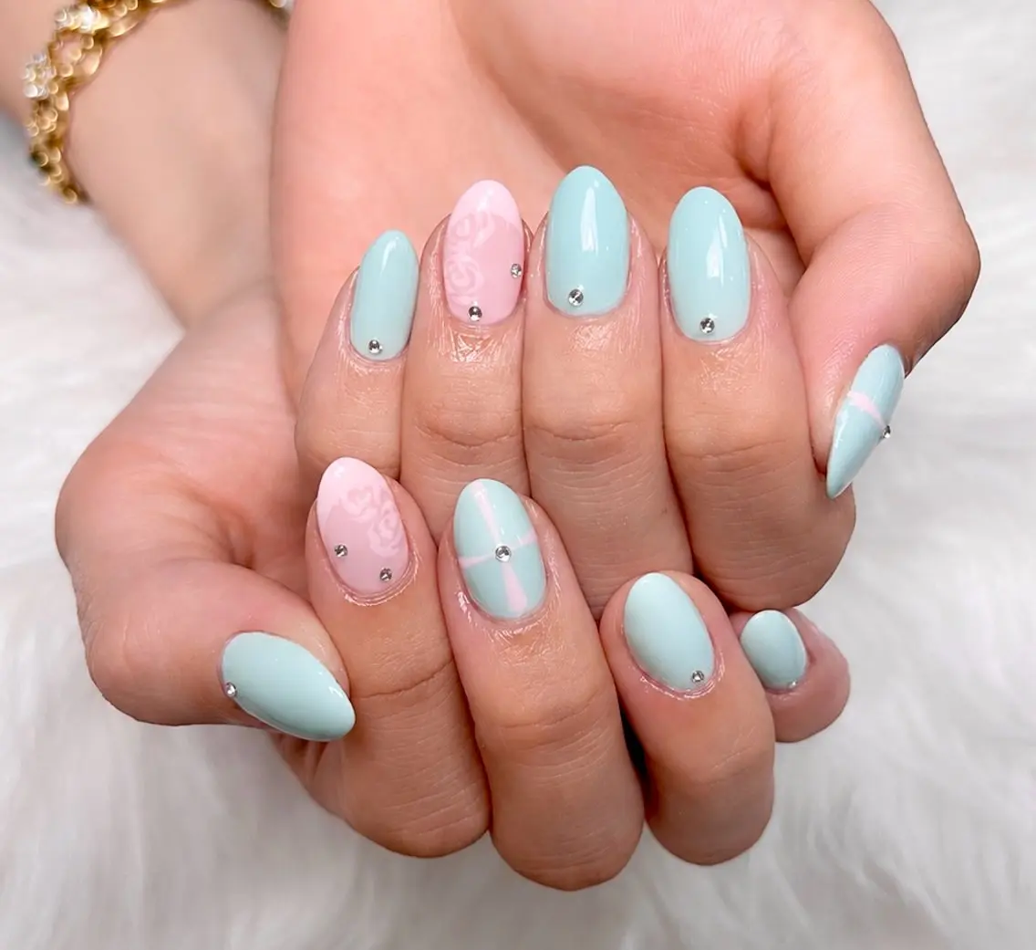 ネイル ジェルネイル 持ち込み ワンカラーネイル スカルプネイル xinh nailsのネイルデザイン