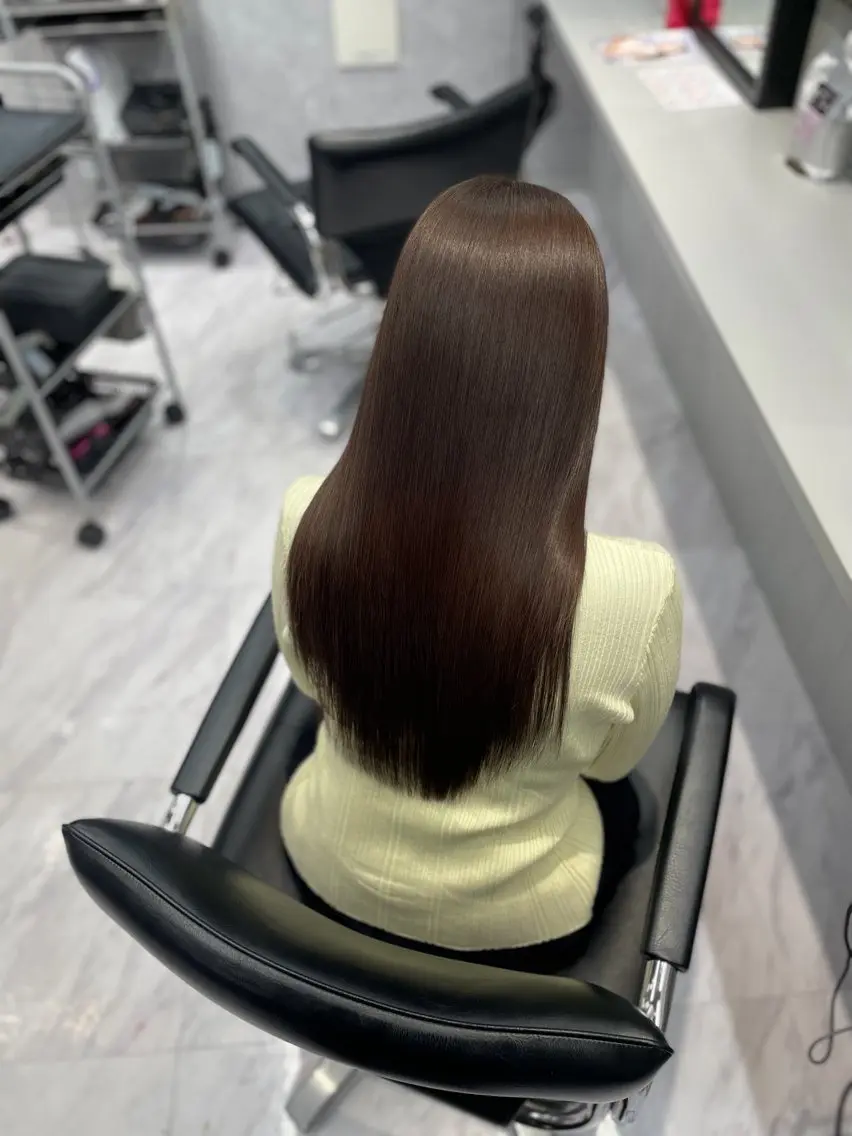 ロング 縮毛矯正 武内 風馬のヘアスタイル