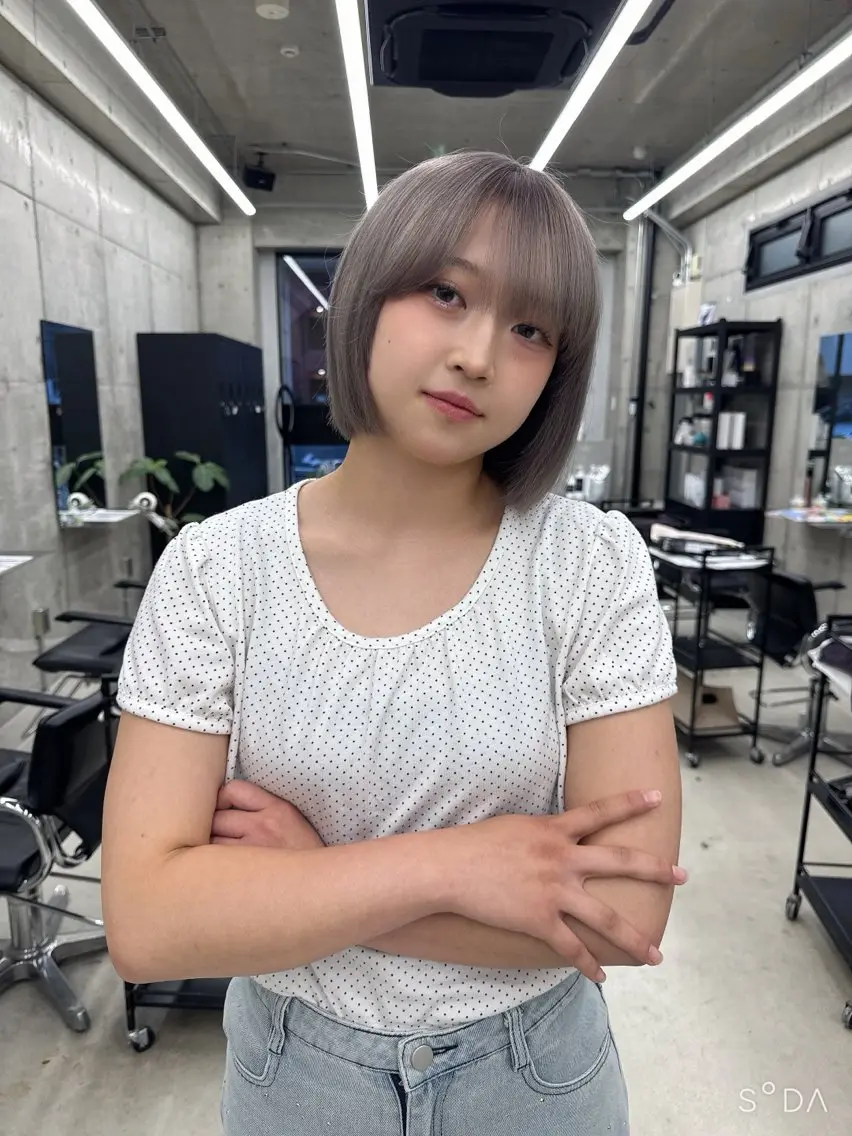 カラー Asami/名古屋/ ハイトーン/デザインのヘアスタイル