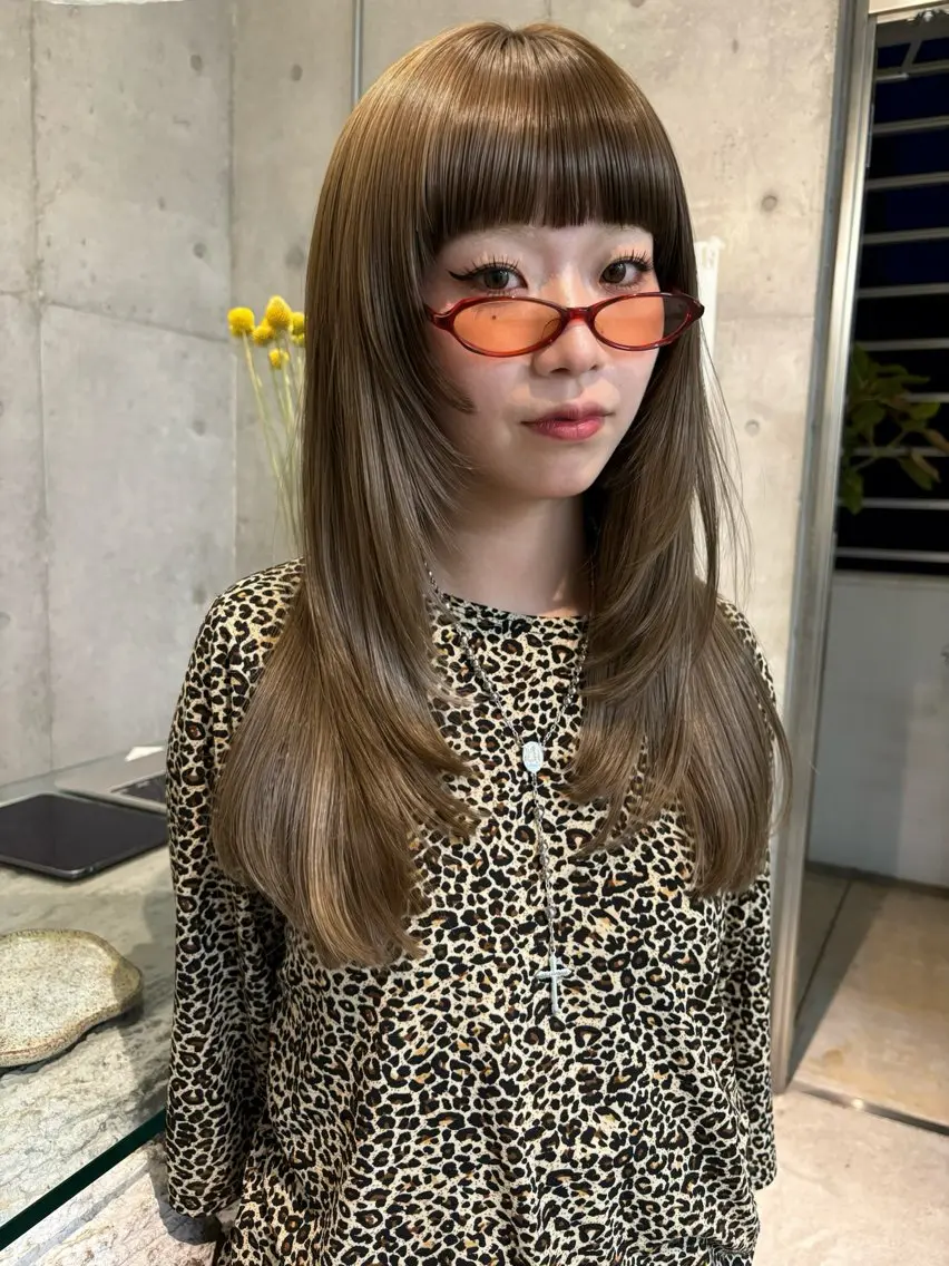 ロング レイヤーカット カット ヘアカラー 福岡海外風レイヤー/ ゴトリのヘアスタイル