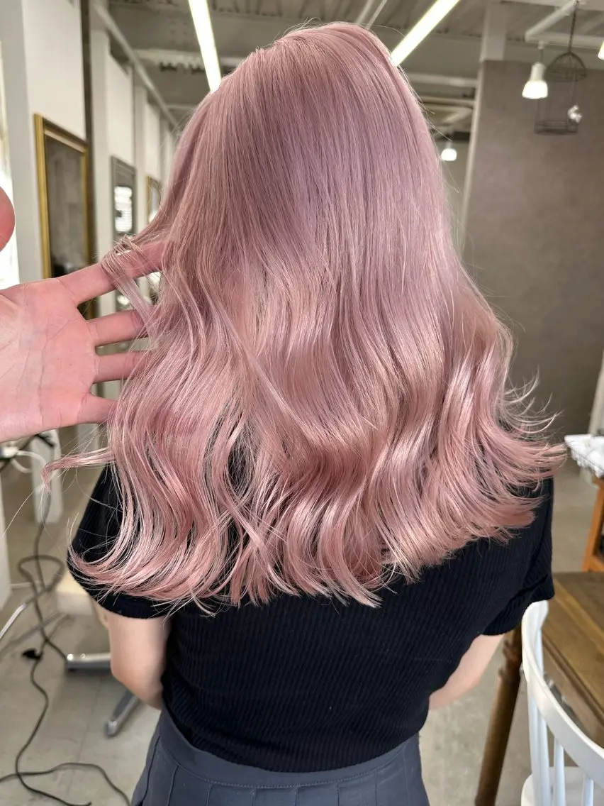 セミロング ヘアカラー はづき/ハイトーン /名古屋栄/ギャルのヘアスタイル