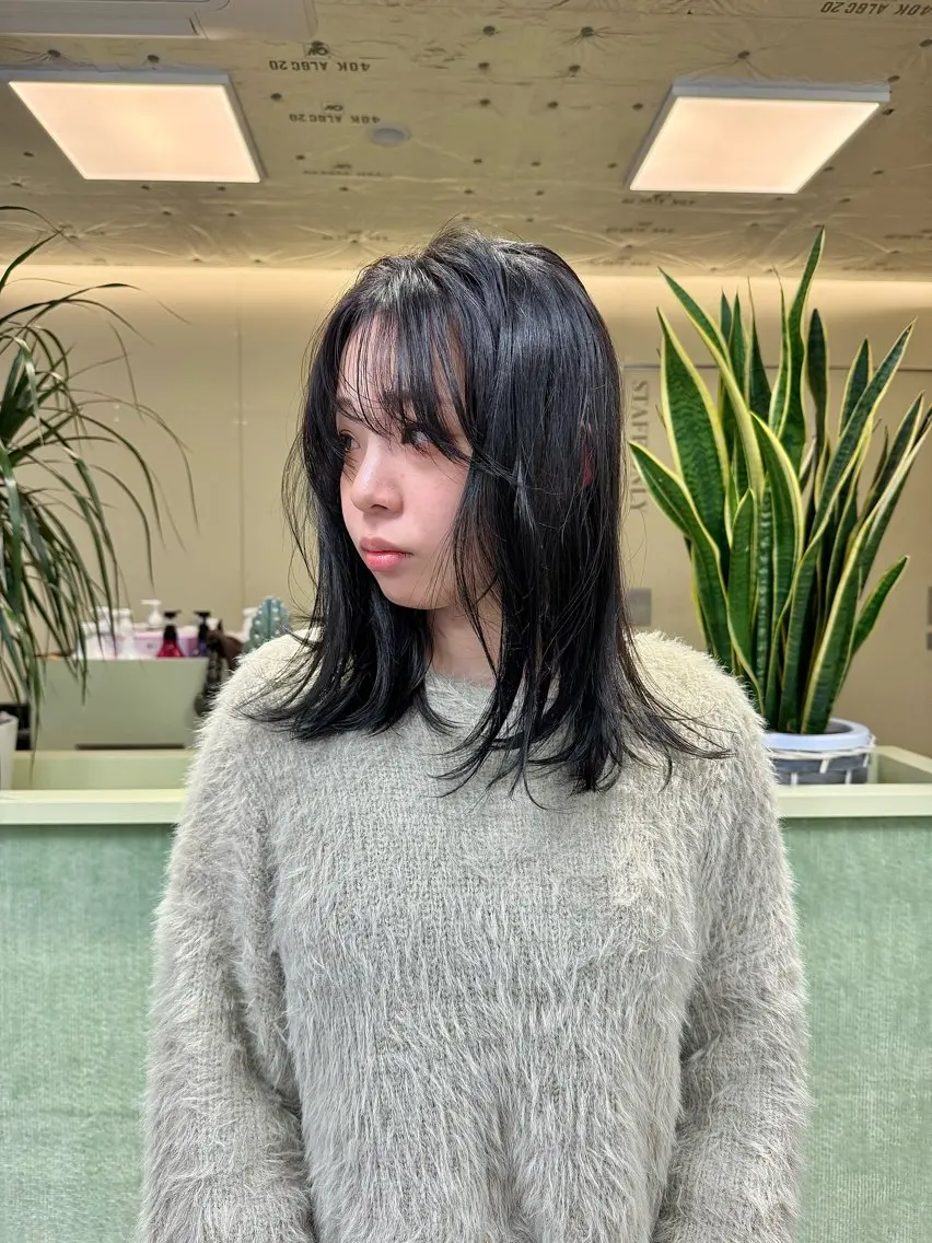 ミディアム カラー カット ヘアカラー トリートメント KOHNO/ ナチュラルレイヤーのヘアスタイル