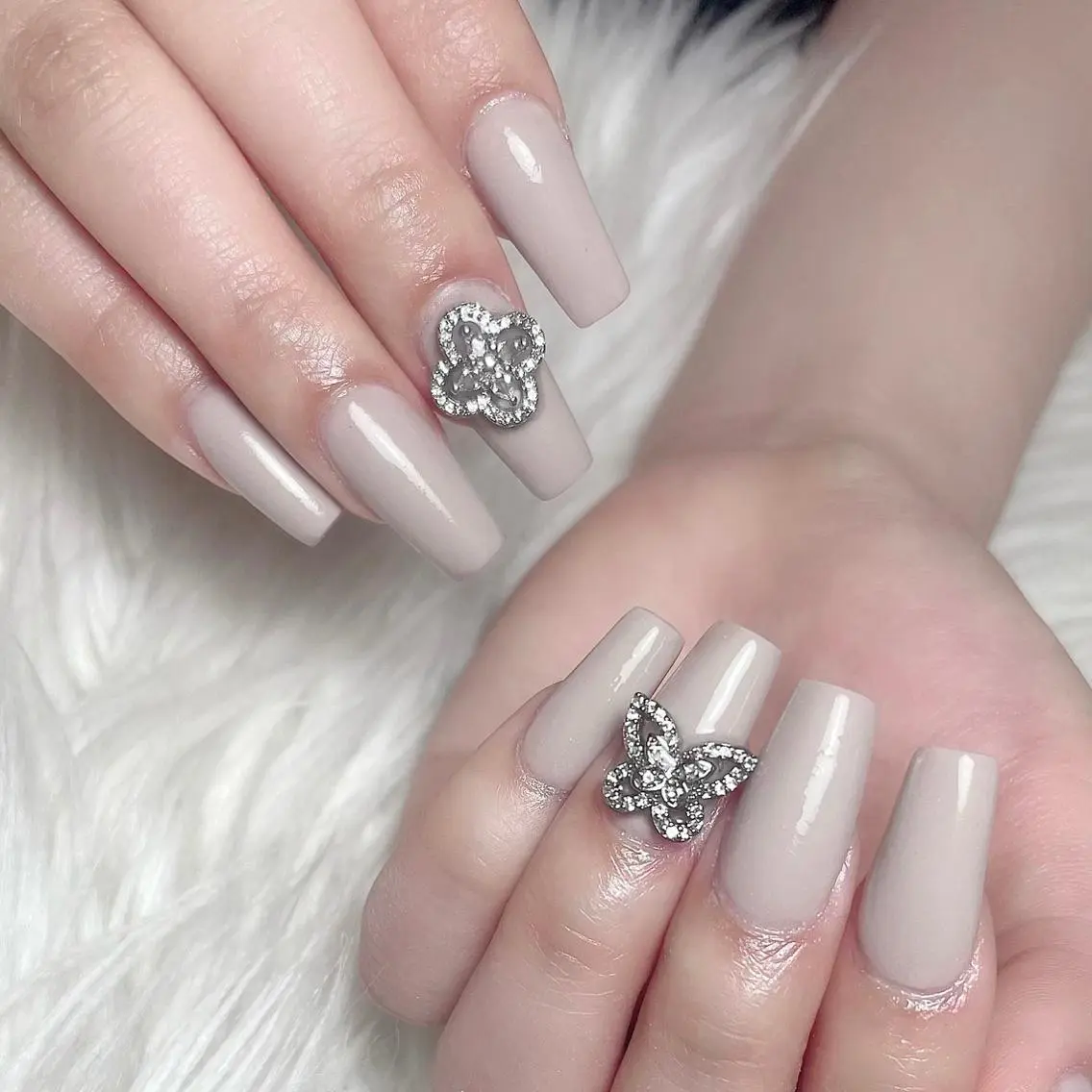 (平日10:00~14:30まで)💅【ショートSサイズ】シンプルワンカラースカルプ/長さだし/パーツ2本付¥8800の写真