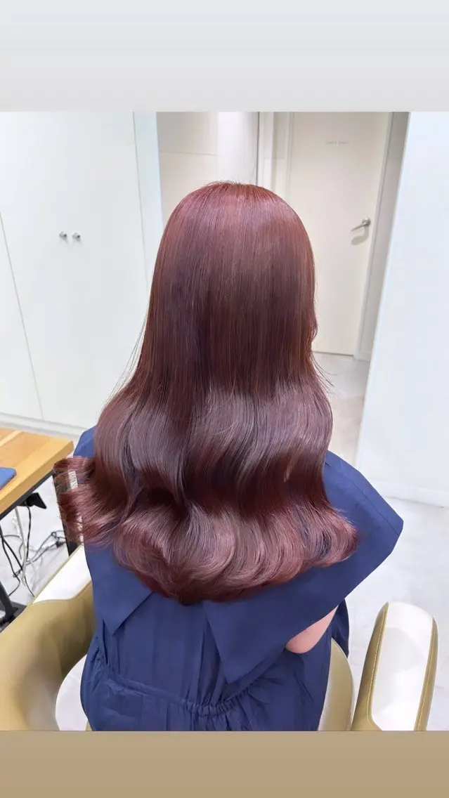 ロング カラー ブリーチ ブリーチなしカラー ブリーチなしWカラー 🎀韓国ヘア/amiのヘアスタイル