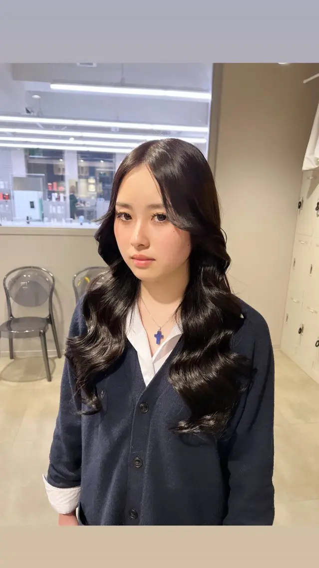 ロング カラー パーマ ヘアアレンジ メンズ 上品＆韓国風 🥀海心🥀のヘアスタイル